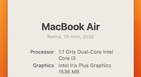 Good
													MacBook Air 2020 - 13" - I3, Silver, 256 GB, 8 GB, photo 3 of 12