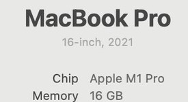 Mint
													MacBook Pro 2021 - 16" - Apple M1 Pro 10-core, Gray, 1 TB, 16 GB, photo 2 of 13