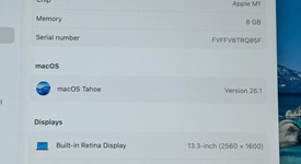 Good
													MacBook Pro 2020 - 13" - Apple M1, Gray, 512 GB, 8 GB, photo 3 of 9