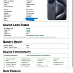 Good Apple iPhone 15 Pro - Unlocked, 128 GB, Blue, A2848