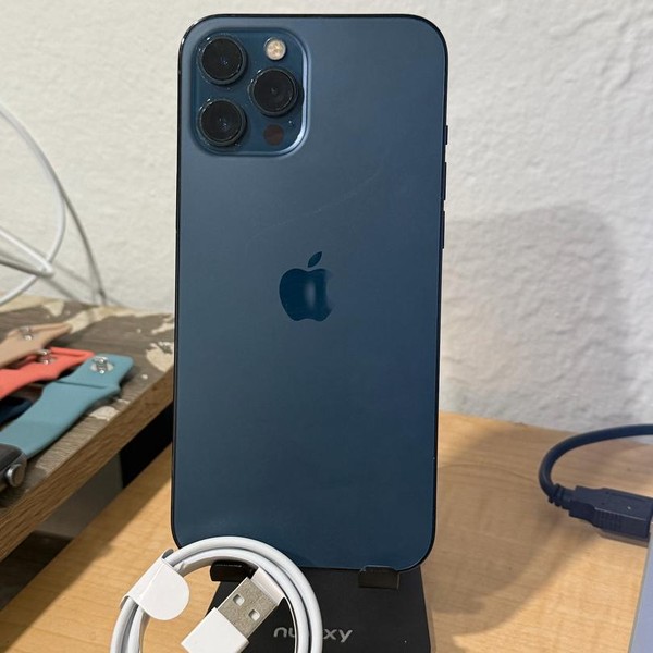 Apple iPhone 12 Pro Max - Unlocked, 128 GB, Pacific Blue, A2342