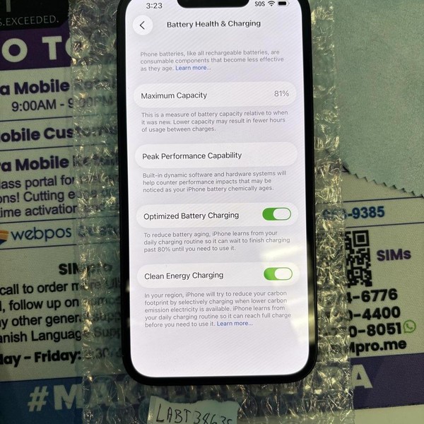 Apple iPhone 14 - Unlocked, 128 GB, Midnight, A2649