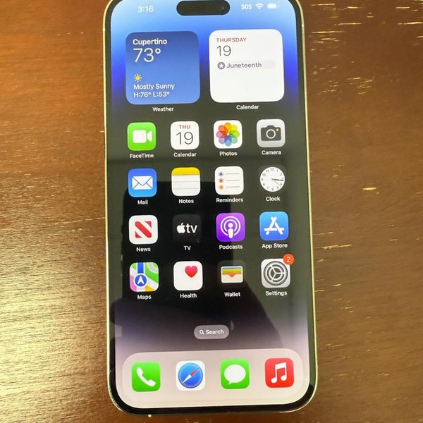 Apple iPhone 14 Pro - Unlocked, 128 GB, Silver, A2650