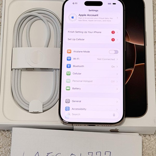 Apple iPhone 16 Pro - Unlocked, 128 GB, Desert, A3083