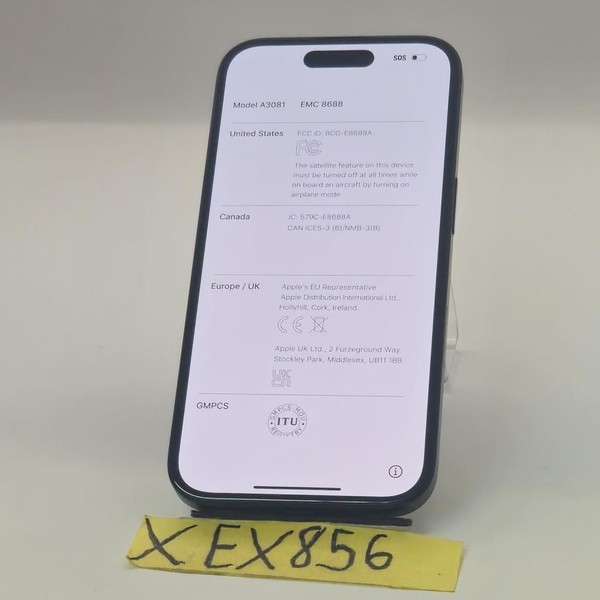 Apple iPhone 16 - Unlocked, 128 GB, Black, A3081