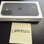 New Apple iPhone 16 - Unlocked, Black, 128 GB, A3081