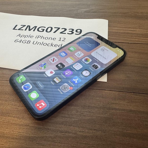Apple iPhone 12 - Unlocked, 64 GB, Black, A2172