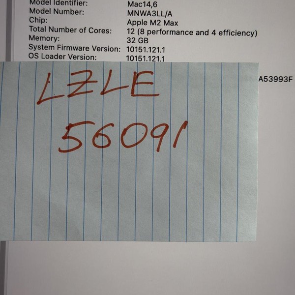 MacBook Pro 2023 - 16 inch - 1 TB, Gray, 32 GB, Apple M2 Max