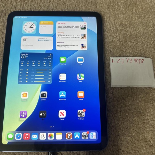 Apple iPad 10th Gen - Wi-Fi, 64 GB, Blue, A2696