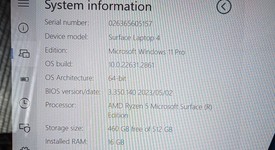 Mint
													Microsoft Surface Laptop 4 - Ryzen 5, Platinum, 512 GB, 16 GB, 13.5", photo 2 of 12