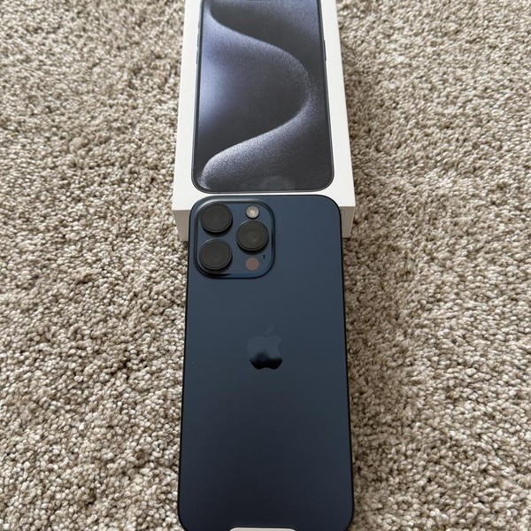 Apple iPhone 15 Pro Max - Unlocked, 256 GB, Blue, A2849