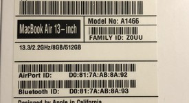 New
													MacBook Air 2017 - 13" - Silver, 512 GB, 8 GB, photo 1 of 2