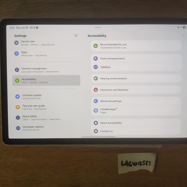 Samsung Galaxy Tab S9 - Wi-Fi, 256 GB, Beige, 12 GB, SM-X710
