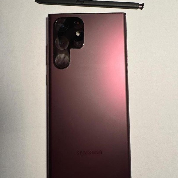 Samsung Galaxy S22 Ultra - Unlocked, 512 GB, Burgundy, 12 GB, SM-S908U1