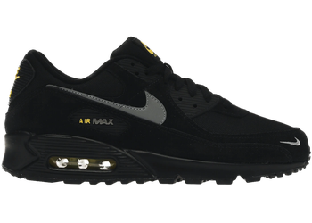 Nike Air Max 90 Black Yellow Strike Metallic Cool Grey for sale