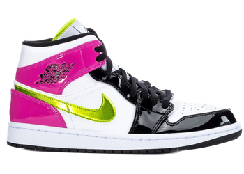 Jordan 1 Mid White Black Cyber Pink for sale