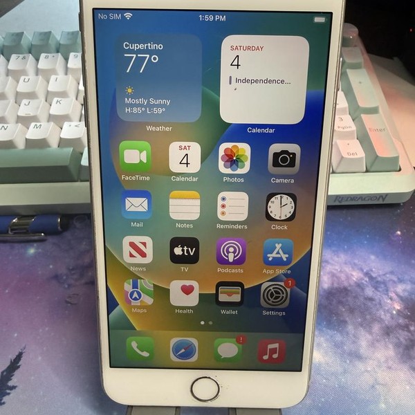 Apple iPhone 8 Plus - Unlocked, 256 GB, Silver, A1864