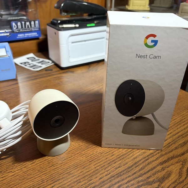 Google Nest Cam (Indoor) 2nd Gen - Linen, Wired