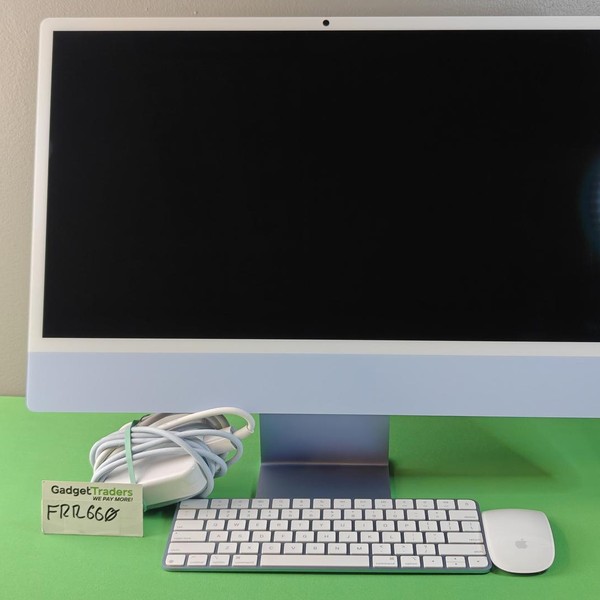 iMac 2024 24 inch - 256 GB, Blue, 16 GB, Apple M4, WiFi Only, 8-core GPU
