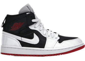Jordan 1 Mid SE Utility Canvas White Black Gym Red (Women's) for sale