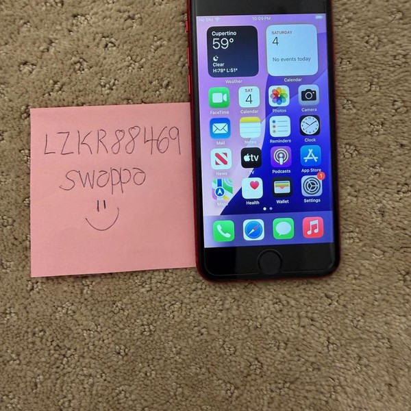 Apple iPhone SE 2nd Gen 2020 - AT&T, 256 GB, Red, A2275