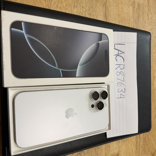 Apple iPhone 16 Pro Max - Unlocked, 256 GB, White, A3084