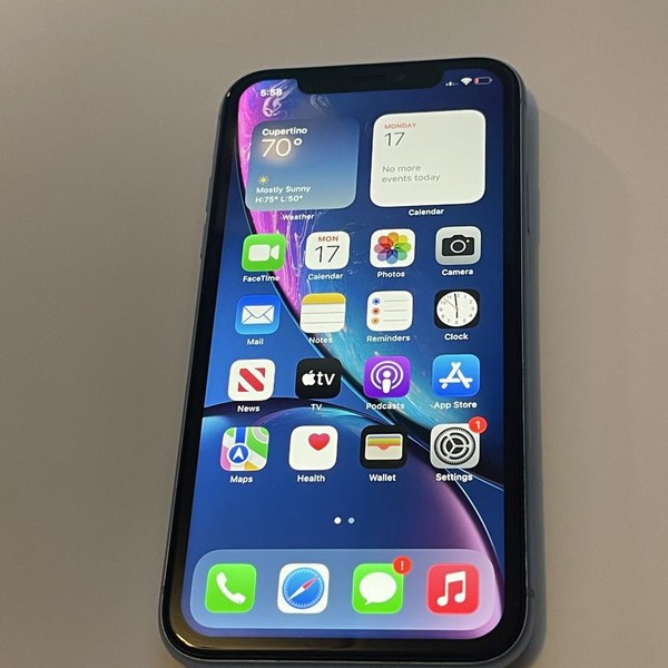 Apple iPhone Xr - Unlocked, 128 GB, Blue, A1984