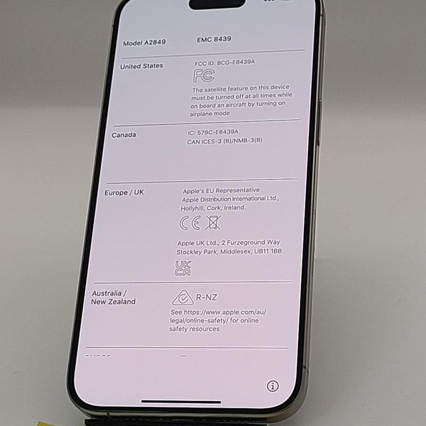 Apple iPhone 15 Pro Max - AT&T, 256 GB, Natural, A2849