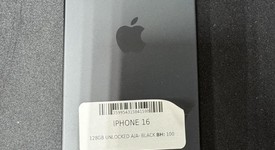 Good
													Apple iPhone 16 - Unlocked, Black, 128 GB, A3081, photo 6 of 6