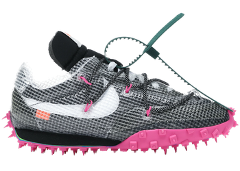 Nike Waffle Racer Off-White Black (Women's) for sale