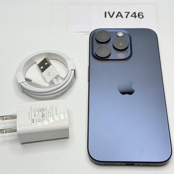 Apple iPhone 15 Pro - Unlocked, 128 GB, Blue, A2848