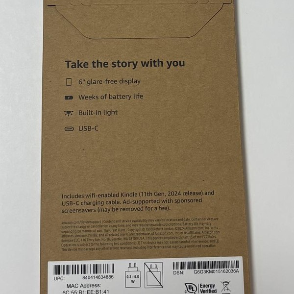 Amazon Kindle 11 - Black, 16 GB