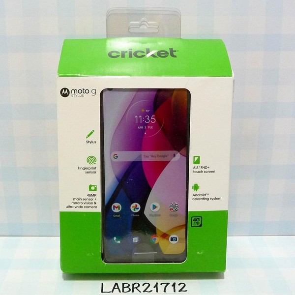 Moto G Stylus (2021) - Cricket, 128 GB, Black, 4 GB