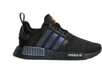 adidas NMD R1 Core Black Solar Orange (GS) for sale