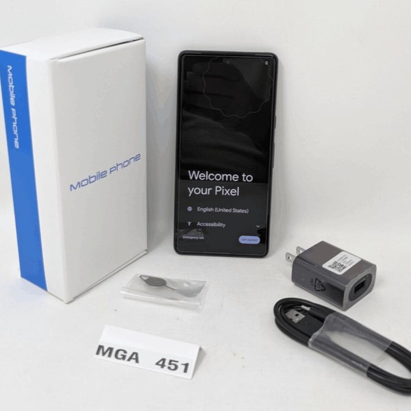 Google Pixel 7 - Unlocked, 128 GB, Obsidian, 8 GB, GVU6C, Sub-6 5G