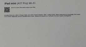 New
													Apple iPad Mini 7th Gen - Wi-Fi, Gray, 128 GB, A2993, photo 3 of 3