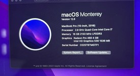 Fair
													MacBook Pro 2016 (With Touch Bar) - 15" - Gray, 2 TB, 16 GB, photo 5 of 9