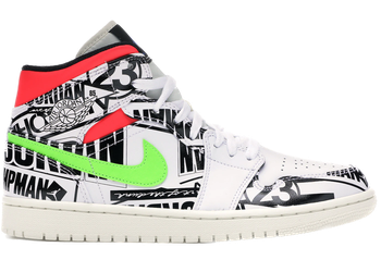 Jordan 1 Mid All Over Logos for sale