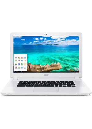 Acer Chromebook 15 - 16 GB, White, 4 GB, Intel Celeron, 15