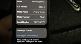 Good
													Apple iPhone 13 Mini - Unlocked, Midnight, 256 GB, A2481, photo 2 of 13