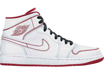 Jordan 1 Mid White Gym Red (GS) for sale