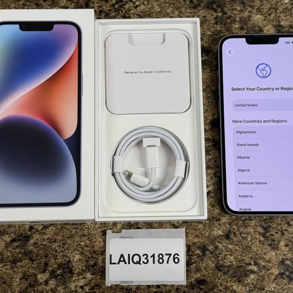 Apple iPhone 14 - Unlocked, 256 GB, Blue, A2649