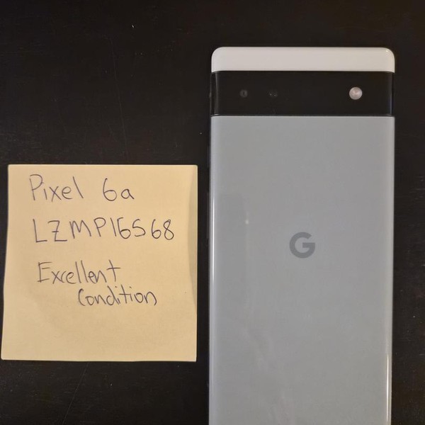 Google Pixel 6a - Unlocked, 128 GB, Sage, 6 GB, GX7AS