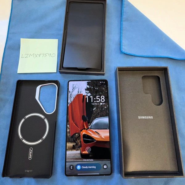 Samsung Galaxy S25 Ultra - Unlocked, 256 GB, Black, 12 GB, SM-S938U1