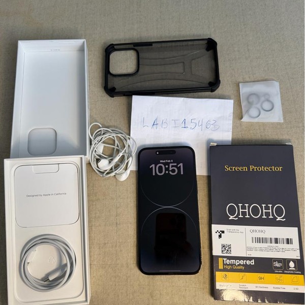 Apple iPhone 14 Pro Max - Unlocked, 128 GB, Black, A2651