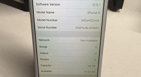 Good
													Apple iPhone 6 - Unlocked, Silver, 64 GB, A1586, photo 4 of 5