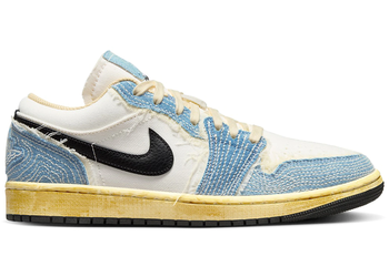 Jordan 1 Low SE WRMK Sashiko Denim for sale