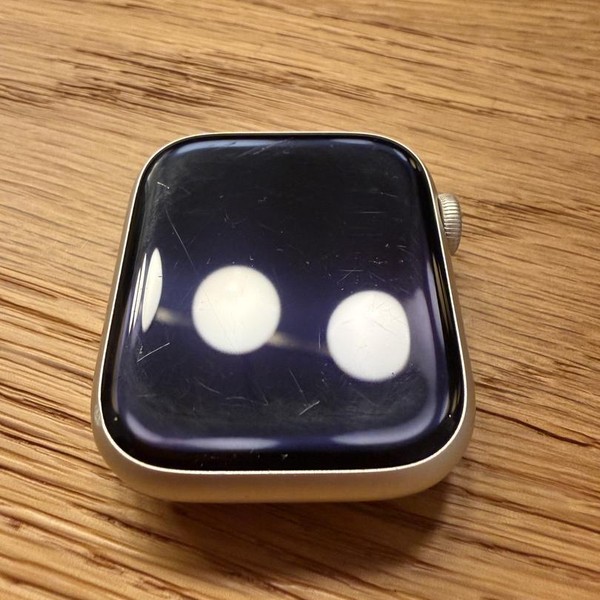 Apple Watch Series 7 45mm - Unlocked, Starlight, A2477 - Cellular, Nike