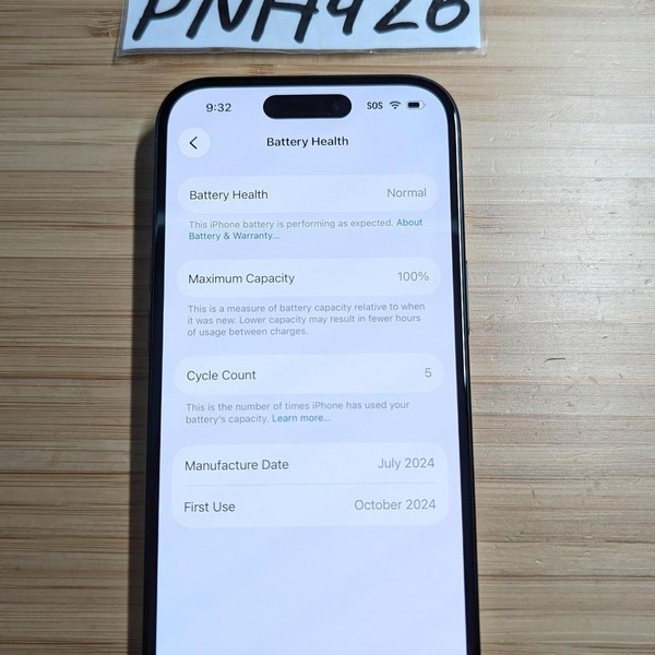 Apple iPhone 15 - Unlocked, 128 GB, Black, A2846