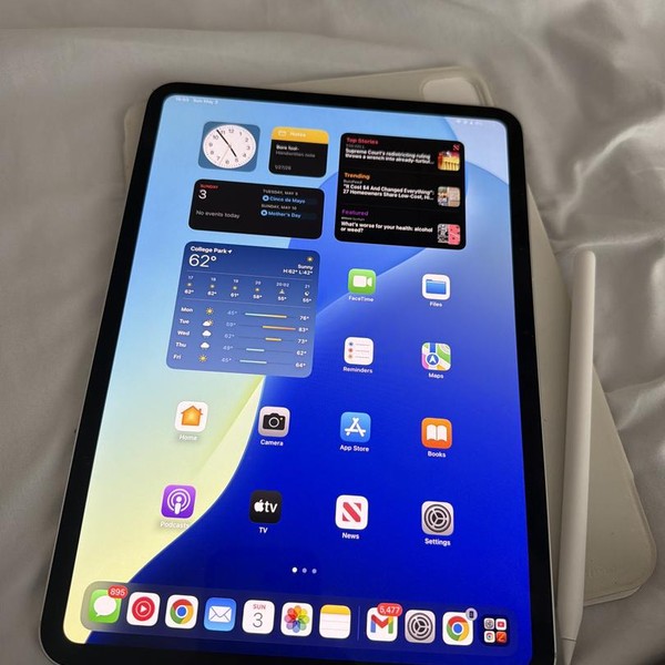 Apple iPad Pro 11 inch (M4) 2024 - Unlocked, 512 GB, Silver, 8 GB, A2837, Standard Glass